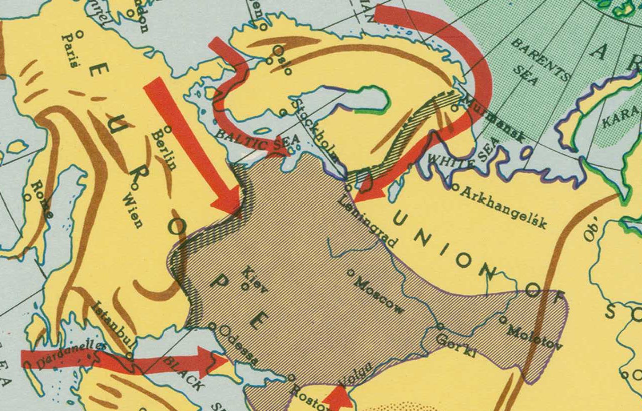 地図拡大北欧付近