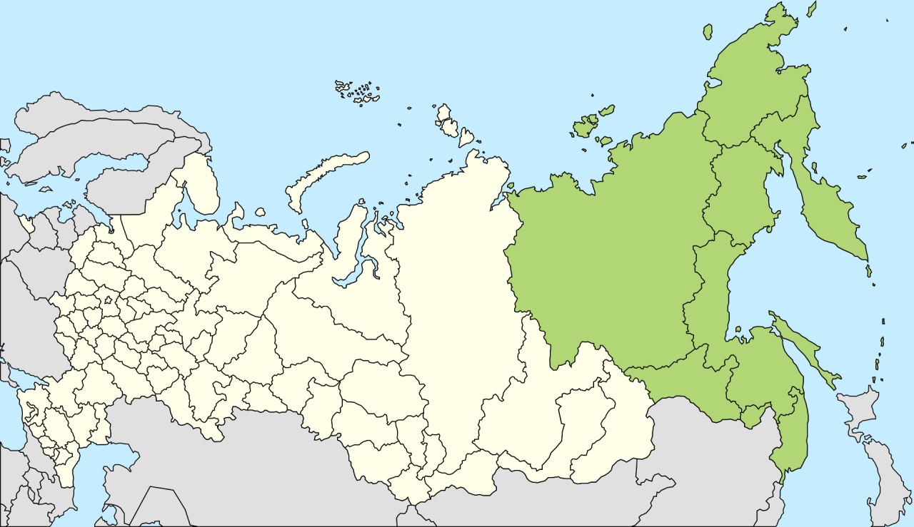 極東軍管区の地図